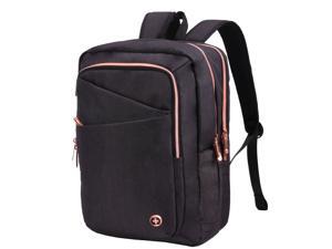 Swissdigital Katy Rose Massaging Backpack for Women with Prewired USB Charging System - Black with Rose Gold-Tone Zippers (SD1006M-01) Swissdigital Katy Rose Massaging Backpack for Women with Prewired USB Charging System - Black with Rose Gold-Tone Zippers (SD1006M-01)