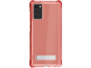Ghostek Covert Galaxy Note 20 Clear Case with Kickstand and Secure Hand Grip Bumper Super Thin Slim Fit Design and Wireless Charging Compatible Cover for 2020 Galaxy Note20 5G (6.7 Inch) - (Pink) Ghostek Covert Galaxy Note 20 Clear Case with Kickstand and Secure Hand Grip Bumper Super Thin Slim Fit Design and Wireless Charging Compatible Cover for 2020 Galaxy Note20 5G (6.7 Inch) - (Pink)