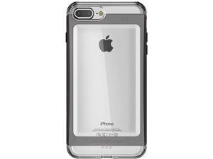Ghostek Cloak Clear iPhone 7 Plus iPhone 8 Plus Case with Slim Metal Bumper Design Shockproof Heavy Duty Protection Wireless Charging 2017 iPhone 8 Plus 2016 iPhone 7 Plus 55 Inch  Black