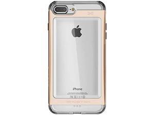 Ghostek Cloak Clear iPhone 7 Plus iPhone 8 Plus Case with Slim Metal Bumper Design Shockproof Heavy Duty Protection Wireless Charging 2017 iPhone 8 Plus 2016 iPhone 7 Plus 55 Inch  Gold