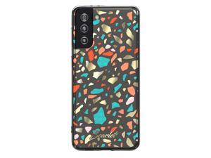 Scarlet White Terrazzo Galaxy S21 Plus Case with Slim Sleek Stylish Protective Design and Shiny Gold Accents Durable Phone Cover Designed for 2021 Samsung Galaxy S21 Plus 67 InchWhite Terrazzo