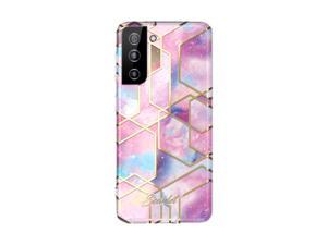 Scarlet Pink Stardust Galaxy S21 Case with Slim Sleek Stylish Protective Design and Shiny Gold Accents Durable Phone Cover Designed for 2021 Samsung Galaxy S21 5G 62 Inch Pink Stardust