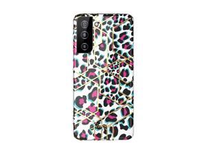 Scarlet Pink Leopard Galaxy S21 Case with Slim Sleek Stylish Protective Design and Shiny Gold Accents Durable Phone Cover Designed for 2021 Samsung Galaxy S21 5G 62 Inch Pink Leopard