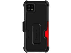 Ghostek IRON ARMOR Samsung Galaxy A22 5G Case with Belt Clip Card Holder and Kickstand Heavy Duty Protection Rugged Protective Phone Covers Designed for 2021 Samsung A 22 66in Smooth Matte Black