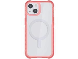 Ghostek COVERT iPhone 13 Case Clear for Women with MagSafe and Anti-Yellowing Coating Slim Lightweight Magnetic Covers Supports Mag Safe Accessories Designed for iPhone 13 Apple 2021 (6.1 inch) (Pink)