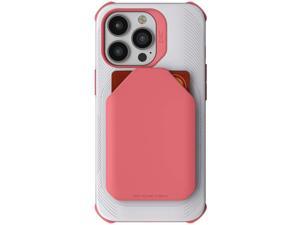 Ghostek EXEC iPhone 13 Pro Wallet Case For Women Works with Magnetic Car Mounts Credit Card Holder is Detachable to Support MagSafe Charger Cover Designed for 2021 Apple iPhone 13Pro (6.1 inch) (Pink)