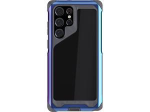 Ghostek ATOMIC slim S22 Ultra Phone Case with Clear Back, Iridescent Aluminum Bumper and S-Pen Stylus Cutout Shockproof Phone Cover Designed for 2022 Samsung Galaxy S22 Ultra 5G (6.8 Inch) (Prismatic)