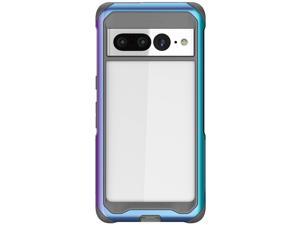 Ghostek ATOMIC slim Pixel 7 Pro Case Clear with Aluminum Metal Bumper Premium Rugged Heavy Duty Shockproof Protection Tough Protective Phone Covers Designed for Google Pixel 7 Pro (6.7in) (Prismatic)