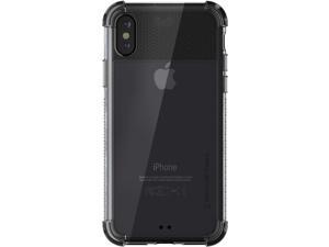 Ghostek Covert Clear Silicone iPhone Xs Case with Grip Sides and Drop Protection (Black)