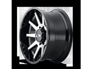 Ion 134 Matte Black Beadlock Wheel with Painted Finish 18 x 10. inches /5 x 127 mm, -19 mm Offset 