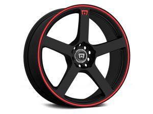 Motegi MR116 18x8 5x100/5x4.5" +35mm Black/Red Wheel Rim 18" Inch