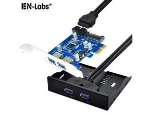 4 Ports USB 3.0 Expansion Card with 3.5-inch Front Panel, PCIe Express to 2 USB3 & Internal 20Pin to 2x USB Type-A Female Splitter Cable with Floppy Bay Bracket Combo Kit-2FT 4 Ports USB 3.0 Expansion Card with 3.5-inch Front Panel, PCIe Express to 2 USB3 & Internal 20Pin to 2x USB Type-A Female Splitter Cable with Floppy Bay Bracket Combo Kit-2FT