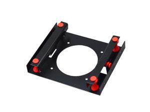 Black 3.5 " SATA HDD to 5.25" Bay Hard Disk Drive Shock Absorption Bracket converter mounting kit w/ w 8cm Fan Space Black 3.5 " SATA HDD to 5.25" Bay Hard Disk Drive Shock Absorption Bracket converter mounting kit w/ w 8cm Fan Space