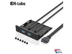 EnLabs FP35U32M PC Case 3.5-inch front panel 2 Ports USB 3.0 USB Hub,60CM 2 x USB 3.0 Type A Female to Motherboard 20pin Splitter Cables -Black Metal EnLabs FP35U32M PC Case 3.5-inch front panel 2 Ports USB 3.0 USB Hub,60CM 2 x USB 3.0 Type A Female to Motherboard 20pin Splitter Cables -Black Metal
