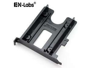 EnLabs PCIBR25SSD PCI Slot 2.5" HDD/SSD Mounting Bracket - 2.5" HDD to PCI Slot Rear Panel Hard Drive Adapters - Black EnLabs PCIBR25SSD PCI Slot 2.5" HDD/SSD Mounting Bracket - 2.5" HDD to PCI Slot Rear Panel Hard Drive Adapters - Black