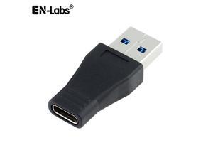 EnLabs CNU3AM2CF USB 3.0 Type A Male to USB 3.1 Type-C Female Adapter Converter Support Data Sync & Charging - Black EnLabs CNU3AM2CF USB 3.0 Type A Male to USB 3.1 Type-C Female Adapter Converter Support Data Sync & Charging - Black