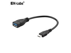 EnLabs OTGUSBCM2AF 8“ USB-C to USB 3.0 Type A OTG Adapter, Converts USB-C to USB-A Female, Compatible w/ MacBook 2016, Samsung Galaxy Note 8, Galaxy S8 S8+ S9, Google Pixel, Nexus, etc.