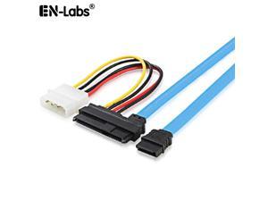 EnLabs SFF8482TOSATA 2.3ft SFF-8482 SAS to SATA Adapter Cable,SAS Hard Disk Connected to Motherboard SATA Port Adapter Cable w/ 7 inch Molex 4pin Power Cable