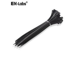 Enlabs TIEG3X100 Cable Zip Ties,100 Pieces 4 Inch Ultra Strong Plastic Self-Locking Wire Ties with 18LBS Tensile Strength Nylon Tie Wraps -Black