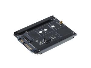 EnLabs M.2 SATA-Bus NGFF SSD to 2.5 SATA 3.0 6Gb Adapter Convert Card w/ Metal Mounting Bracket,B+M Key NGFF SSD to SATAIII 6Gbps Adapter For 2230/2242/2260/2280mm