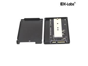 EnLabs M.2 NGFF (SATA) SSD to 2.5inch SATA Adapter Converter w/ 7mm Case Enclosure for Socket 2 B/B+M Key NGFF, 2.5" SATA III to SATA-bus 2280 2260 2242 2230 M.2 (NGFF)