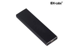 EnLabs USB 3.1 10Gbps Type-C to M.2 NGFF (SATA) SSD Adapter Converter Enclosure for Socket 2 B/B+M Key NGFF - SATA-Bus 2280 2260 2242 2230 M.2 (NGFF) to USB-C - Black Aluminum Housing EnLabs USB 3.1 10Gbps Type-C to M.2 NGFF (SATA) SSD Adapter Converter Enclosure for Socket 2 B/B+M Key NGFF - SATA-Bus 2280 2260 2242 2230 M.2 (NGFF) to USB-C - Black Aluminum Housing