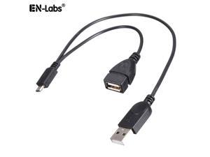 PRO OTG Power Cable Works for Lava Iris 405 with Power Connect to Any Compatible USB Accessory with MicroUSB 