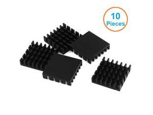 10pcs/lot Anodized Black Aluminum Heatsink 20x20x6mm Electronic Cooling Radiator Cooler for Graphics Video Card, IC,Motherboard 10pcs/lot Anodized Black Aluminum Heatsink 20x20x6mm Electronic Cooling Radiator Cooler for Graphics Video Card, IC,Motherboard