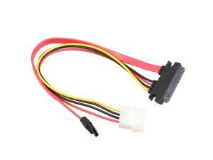 70CM 22 Pin SATA III 6Gbps Data & Power to SATA 7pin Data & Molex 4pin Combo Cable(SATA22Pin TO data+Power) -Red 70CM 22 Pin SATA III 6Gbps Data & Power to SATA 7pin Data & Molex 4pin Combo Cable(SATA22Pin TO data+Power) -Red