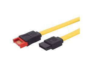 18 inches 6Gb/s SATA3 Serial ATA Male to Female Internal Extension cable -7 pin SATA M/F - Yellow Color 18 inches 6Gb/s SATA3 Serial ATA Male to Female Internal Extension cable -7 pin SATA M/F - Yellow Color