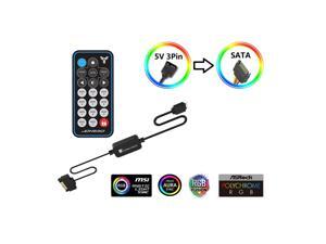 Jonsbo 5V 3 Pin to SATA Interface AURA RGB Controller for Cooling Fan and LED Strip, Compatible with all 5V RGB Accessories Jonsbo 5V 3 Pin to SATA Interface AURA RGB Controller for Cooling Fan and LED Strip, Compatible with all 5V RGB Accessories