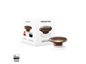 Fibaro (FGPB-101-7 US) The Button Z-Wave Scene Controller, Brown Fibaro (FGPB-101-7 US) The Button Z-Wave Scene Controller, Brown