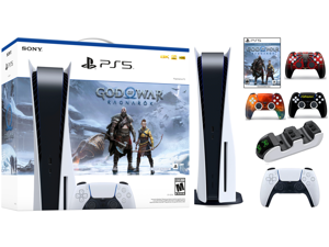 2022 Sony PlayStation 5 PS5 Disk Console Holiday Bundle God of War Ragnark