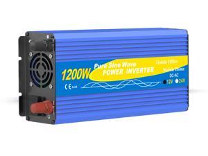 Solinba 1200W/Peak 2500w Car Power Inverter Converter DC12v to AC110v 60Hz Solinba 1200W/Peak 2500w Car Power Inverter Converter DC12v to AC110v 60Hz