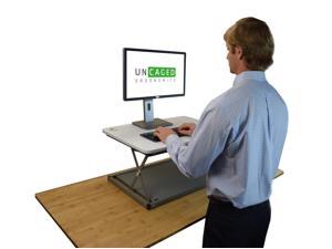 CHANGEdesk MINI Standing Desk Converter for Laptops Single Monitors ergonomic adjustable height sit stand-up desktop riser stand portable compact simple and easy white