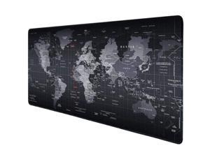 LINKPAL Gaming Mouse Pad, Extended Size 800*300*3mm(31.4×11.8×0.12 inch) for Professional eSports, World Map Large Mouse Pad for Wireless Mouse