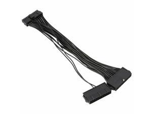 24-pin to Dual 24-pin ATX Power Supply Connector Splitter Dual-PSU ATX Adapter 18AWG, 30CM/12INCH, for ATX Motherboard