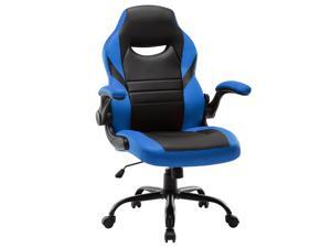 Executive Gaming Chair Racing Computer Office Desk Chair, 360°Swivel Flip-up Arms Ergonomic Design for Lumbar Support Executive Gaming Chair Racing Computer Office Desk Chair, 360°Swivel Flip-up Arms Ergonomic Design for Lumbar Support