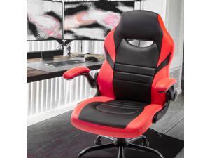 Executive Gaming Chair Racing Computer Office Desk Chair, 360° Swivel Flip-up Arms Ergonomic Design for Lumbar Support Executive Gaming Chair Racing Computer Office Desk Chair, 360° Swivel Flip-up Arms Ergonomic Design for Lumbar Support