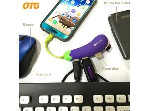 Multi-function OTG Mobile USB Hub Adapter, 4-USB Port, for Android and PC with Micro USB Extension Cable Multi-function OTG Mobile USB Hub Adapter, 4-USB Port, for Android and PC with Micro USB Extension Cable