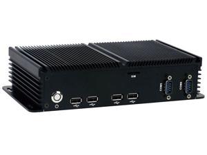 Fanless Industrial PC Rugged Computer IPC with Intel Quad Core J1900 6 COM Dual LAN Barebone Partaker I16