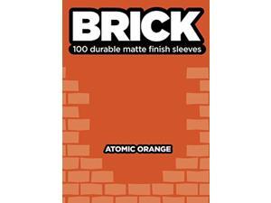 Deck Protector Brick Atomic Orange 100ct Durable Matte Finish Card Sleeves Legion Supplies Deck Protector Brick Atomic Orange 100ct Durable Matte Finish Card Sleeves Legion Supplies