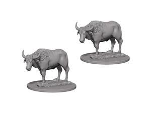 Wizkidz Deep Cuts Oxen W4 Unpainted Primed Miniatures WizKids Wizkidz Deep Cuts Oxen W4 Unpainted Primed Miniatures WizKids