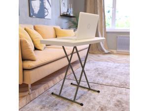 30 Inch Granite White Indoor/Outdoor Plastic Folding Table, Adjustable Height Commercial Grade Side Table, Laptop Table, TV Tray 30 Inch Granite White Indoor/Outdoor Plastic Folding Table, Adjustable Height Commercial Grade Side Table, Laptop Table, TV Tray