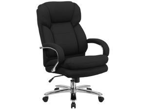 HERCULES Series 24/7 Intensive Use Big & Tall 500 lb. Rated Black Fabric Executive Ergonomic Office Chair with Loop Arms HERCULES Series 24/7 Intensive Use Big & Tall 500 lb. Rated Black Fabric Executive Ergonomic Office Chair with Loop Arms