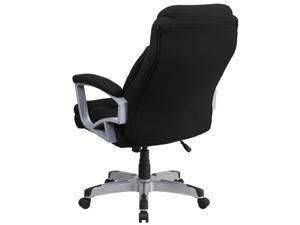 HERCULES Series Big & Tall 500 lb. Rated Black Fabric Executive Swivel Ergonomic Office Chair with Arms HERCULES Series Big & Tall 500 lb. Rated Black Fabric Executive Swivel Ergonomic Office Chair with Arms