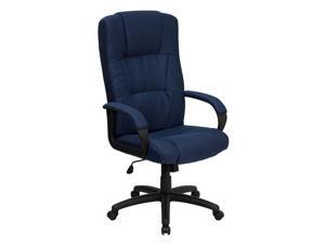 High Back Navy Blue Fabric Executive Swivel Chair with Arms High Back Navy Blue Fabric Executive Swivel Chair with Arms