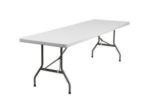 30''W x 96''L Granite White Plastic Folding Table 30''W x 96''L Granite White Plastic Folding Table