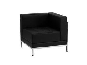 HERCULES Imagination Series Contemporary Black LeatherSoft Right Corner Chair with Encasing Frame HERCULES Imagination Series Contemporary Black LeatherSoft Right Corner Chair with Encasing Frame