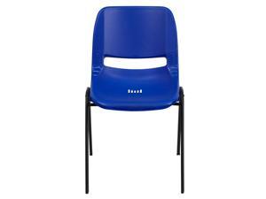 HERCULES Series 440 lb. Capacity Kid's Navy Ergonomic Shell Stack Chair with Black Frame and 14" Seat Height HERCULES Series 440 lb. Capacity Kid's Navy Ergonomic Shell Stack Chair with Black Frame and 14" Seat Height